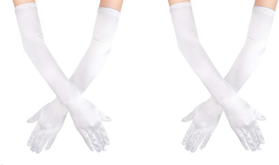 KITTUU Cotton Arm Sleeve For Men & Women(Free, White)