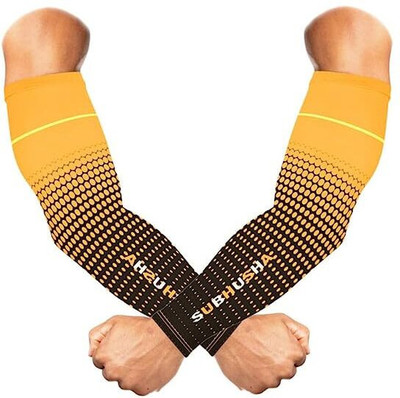 Liyana Collection Polyester Arm Sleeve For Men & Women(Free, Black)