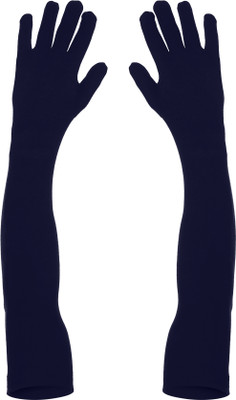 MUKHAKSH Cotton Arm Sleeve For Boys & Girls(Free, Blue)