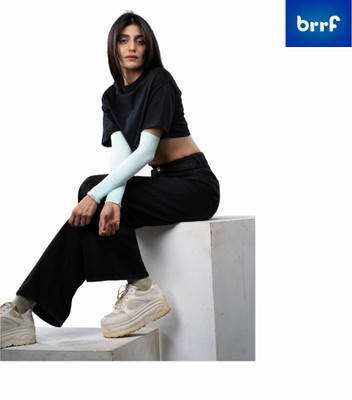 Brrf Polyester Arm Sleeve For Men & Women(Free, Green)