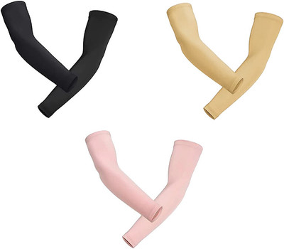Bizarro.in Nylon, Polyester Arm Sleeve For Men & Women With Tattoo(Free, Black, Beige, Pink)
