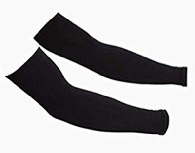 MSR STORE Silk, Nylon Arm Sleeve For Men & Women(Free, Black)