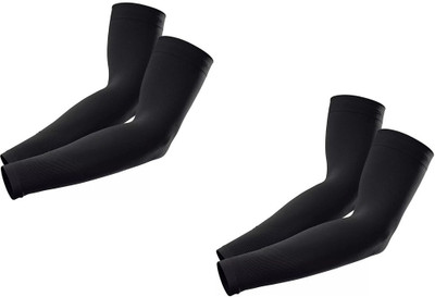 FURRR Cotton Arm Sleeve For Men & Women(Free, Black)