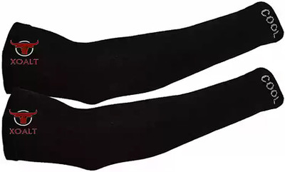 SEMAGO FASHION Cotton Arm Sleeve For Men & Women(Free, Black)