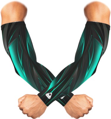 SUBHUSHA Polyester, Nylon Arm Sleeve For Men & Women(Free, Green)