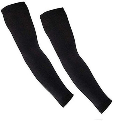 JusAwesm Cotton Arm Sleeve For Boys & Girls(Free, Black)