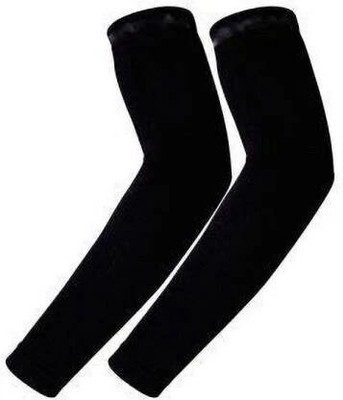 zerecord Nylon Arm Sleeve For Boys & Girls(M, Black)