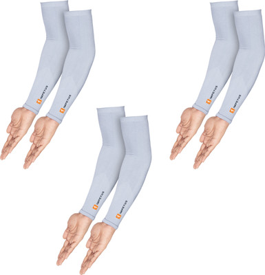 impetus Nylon Arm Sleeve For Men & Women(Free, Grey)