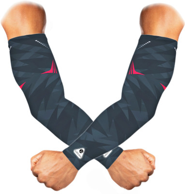 Liyana Collection Polyester Arm Sleeve For Men & Women(Free, Black)