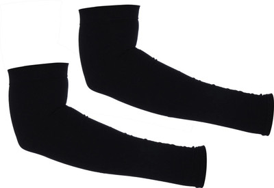 Liyana Collection Nylon Arm Sleeve For Men & Women(Free, Black)