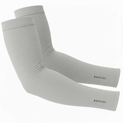 SKINZO Cotton Arm Sleeve For Men & Women(Free, Grey)