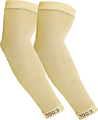 xoalt Cotton Arm Sleeve For Men & Women(Free, Beige)