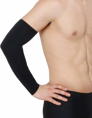 unbeatable Polyester Arm Sleeve For Men & Women(Free, Black)