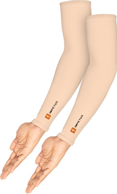 impetus Nylon Arm Sleeve For Men & Women(Free, Beige)