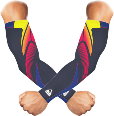 Rutcal Polyester, Nylon Arm Sleeve For Men & Women(Free, Yellow)