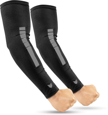 BAD OWL Polyester Arm Sleeve For Men & Women(Free, Grey)