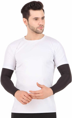 PAANAKIN Polyester Arm Sleeve For Men & Women(Free, Black)