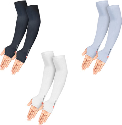 impetus Nylon Arm Sleeve For Men & Women(Free, Black, Grey, White)