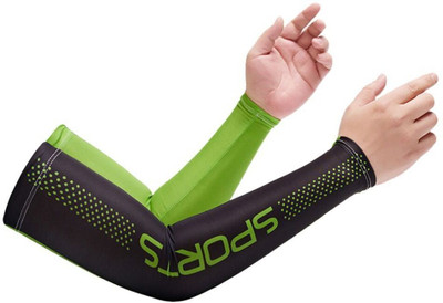 DreamPalace India Cotton Arm Sleeve For Men & Women(Free, Green, Black)