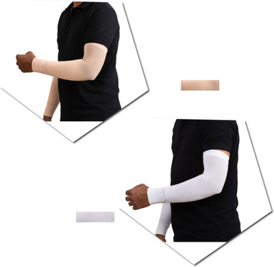 Young Wings Cotton Arm Sleeve For Men & Women With Tattoo(Free, Multicolor)