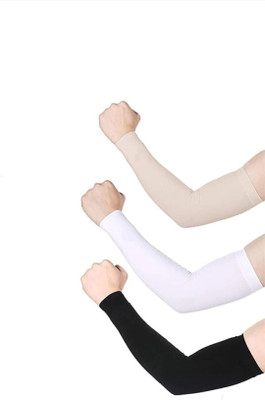 Z-Zippyque.Store Cotton, Nylon Arm Sleeve For Boys & Girls(Free, Beige, Black, White)