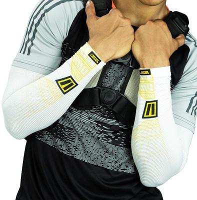 Tiivra Nylon Arm Sleeve For Men & Women(Free, White)
