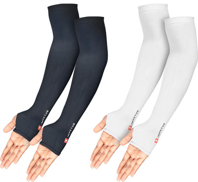 impetus Nylon Arm Sleeve For Men & Women(Free, Black, White)