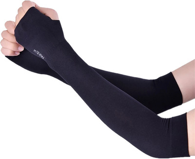 Avomaa Cotton Arm Sleeve For Men & Women With Tattoo(Free, Black)