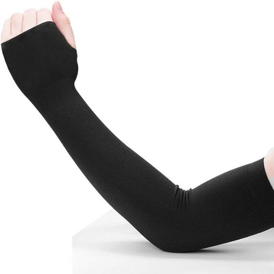 ZURU BUNCH Nylon Arm Sleeve For Men & Women(Free, Black)