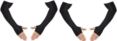 PVA Polyester Arm Sleeve For Boys & Girls(Free, Black)