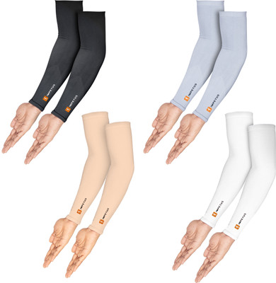 impetus Nylon Arm Sleeve For Men & Women(Free, Black, White, Grey, Beige)
