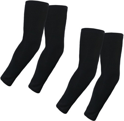 Sneha Sales Nylon, Cotton Arm Sleeve For Men & Women With Tattoo(Free, Black)