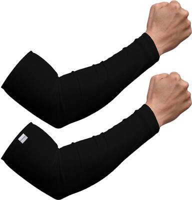 HOMESTIC Cotton Arm Sleeve For Boys & Girls(Free, Black)