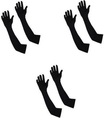 Jully Cotton Arm Sleeve For Men & Women(Free, Black)