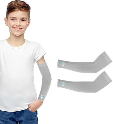 INFISPACE Cotton Arm Sleeve For Boys & Girls(Free, Grey)