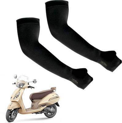 EXITANCE Cotton Arm Sleeve For Men & Women(Free, Black)