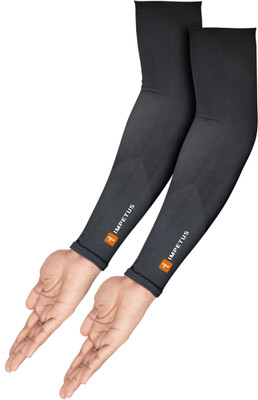 impetus Nylon Arm Sleeve For Men & Women(Free, Black)