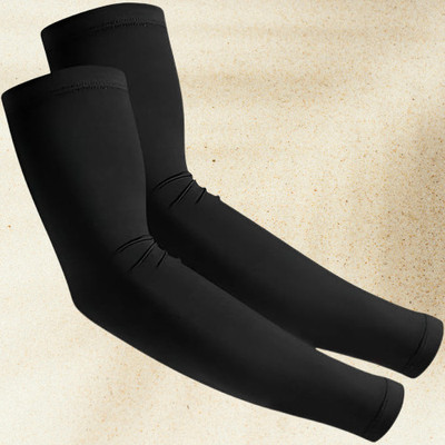 Urban Carrier Cotton Arm Sleeve For Men & Women With Tattoo(M, Black)