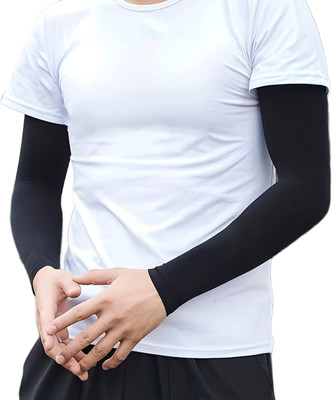 AUTOSITE Nylon Arm Sleeve For Boys & Girls(L, Black)