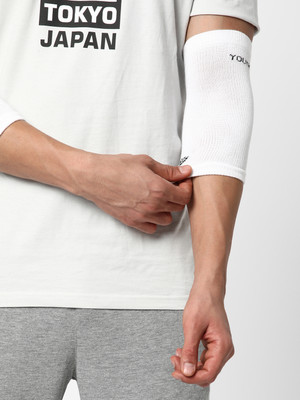 Young Wings Bamboo Arm Sleeve For Men & Women(Free, White)