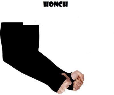 Crystal zone Cotton Arm Sleeve For Men & Women(Free, Black)