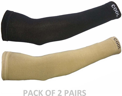 Yeahmom Cotton Arm Sleeve For Men & Women(Free, Black, Beige)