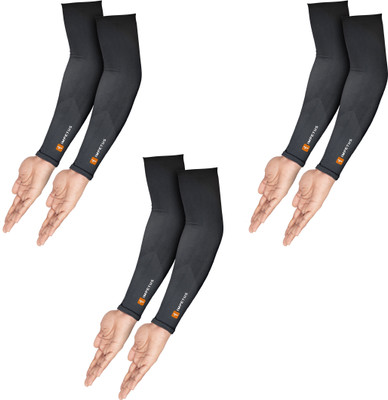 impetus Nylon Arm Sleeve For Men & Women(Free, Black)