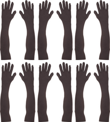MUKHAKSH Cotton Arm Sleeve For Boys & Girls(Free, Brown)