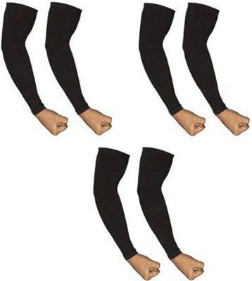 LEZTO Fashion Mart Cotton Arm Sleeve For Boys & Girls(Free, Black)