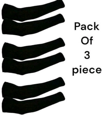 AFORE Nylon Arm Sleeve For Boys & Girls(Free, Black)