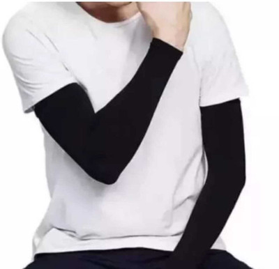 THE BODAY CREATION Nylon Arm Sleeve For Boys & Girls(Free, Black)