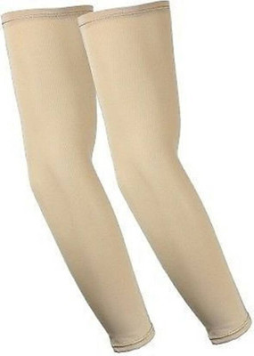 EXITANCE Cotton Arm Sleeve For Men & Women(Free, Beige)