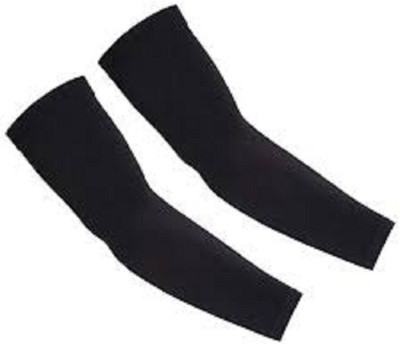 Liyana Collection Nylon, Cotton Arm Sleeve For Boys & Girls(Free, Black)