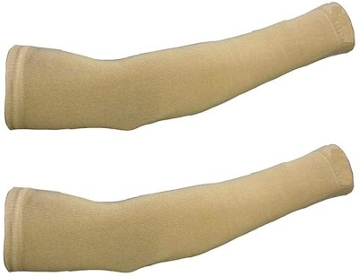 Atipriya Cotton Arm Sleeve For Men & Women(Free, Beige)